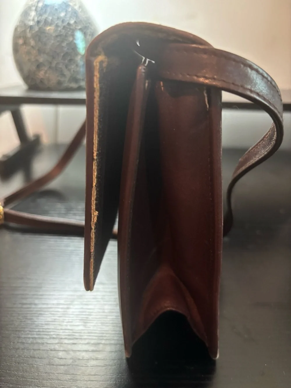 Authentic Vintage Givenchy 4G Leather Flap Bag - Brown - Good Exterior Condition